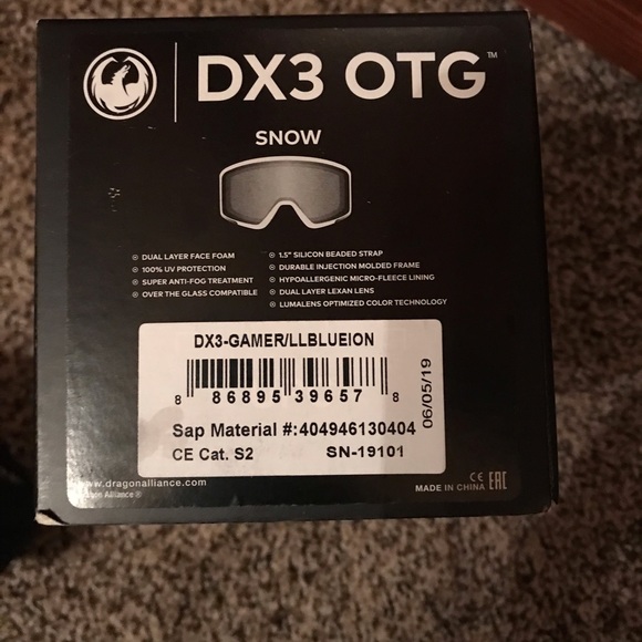 BRAND NEW DRAGON DX3 OTG GOGGLES - Picture 5 of 6